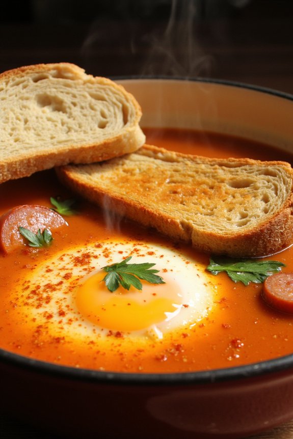 hearty castilian garlic soup