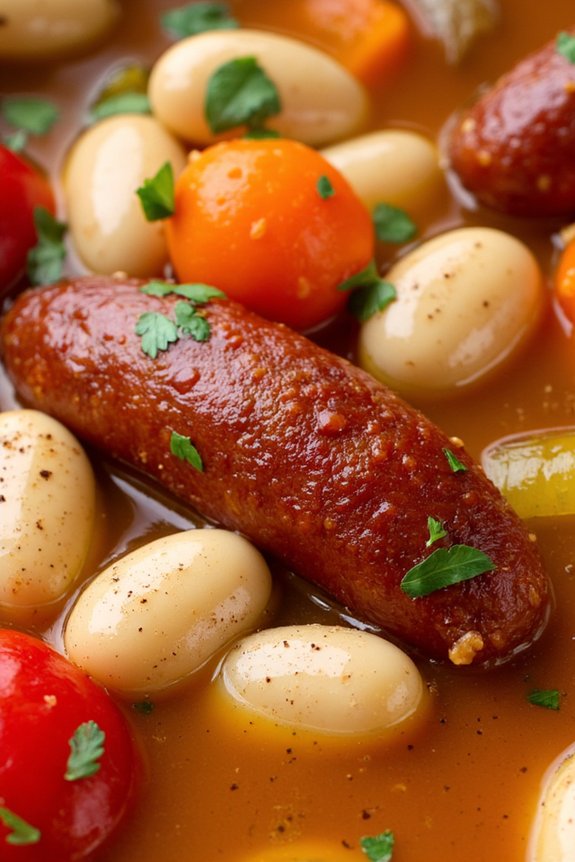 hearty chorizo bean stew