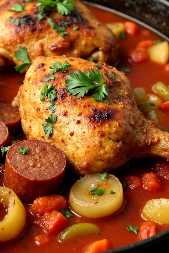 hearty chorizo chicken stew