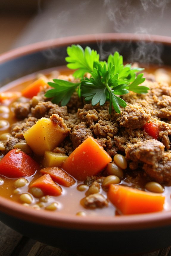 hearty ground beef stew