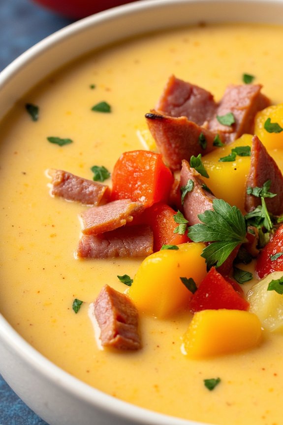 hearty ham and pepper chowder