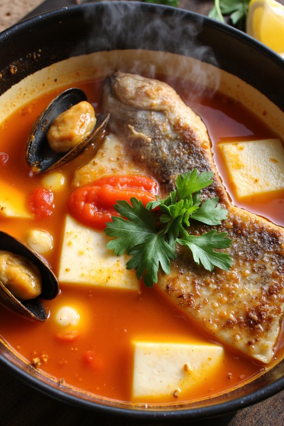 hearty mediterranean seafood soup