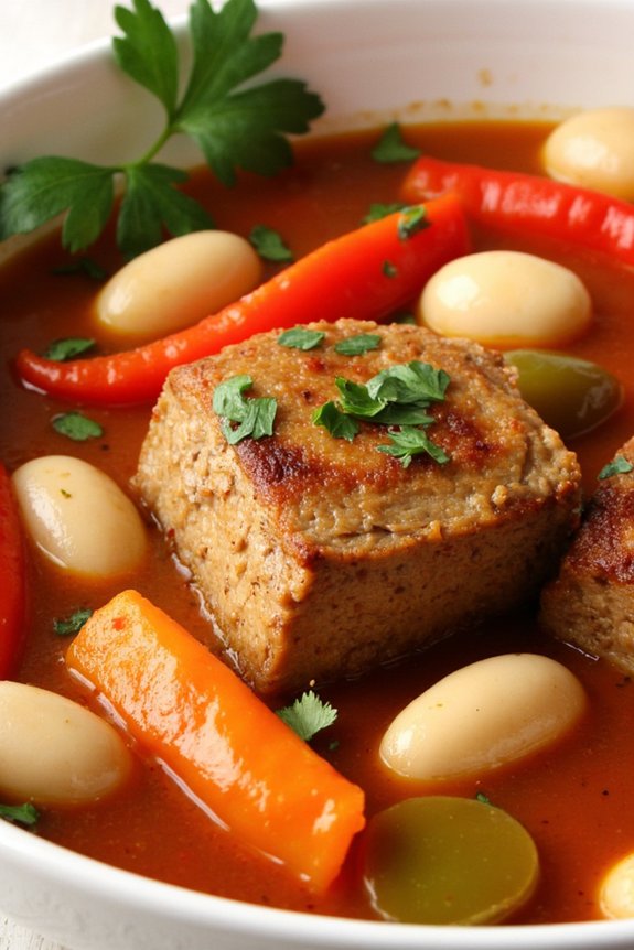 hearty pork bean stew