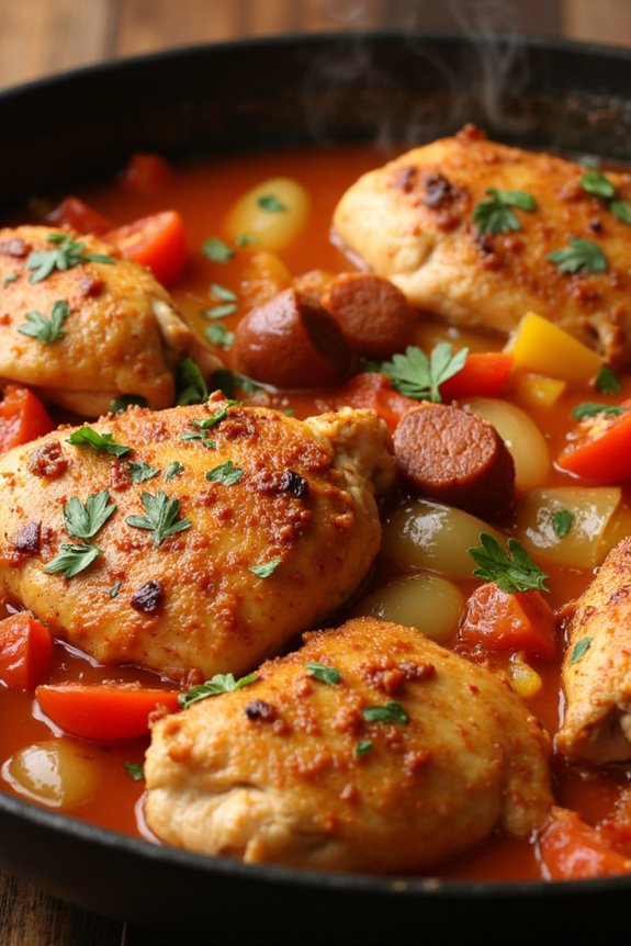 hearty spanish chicken stew