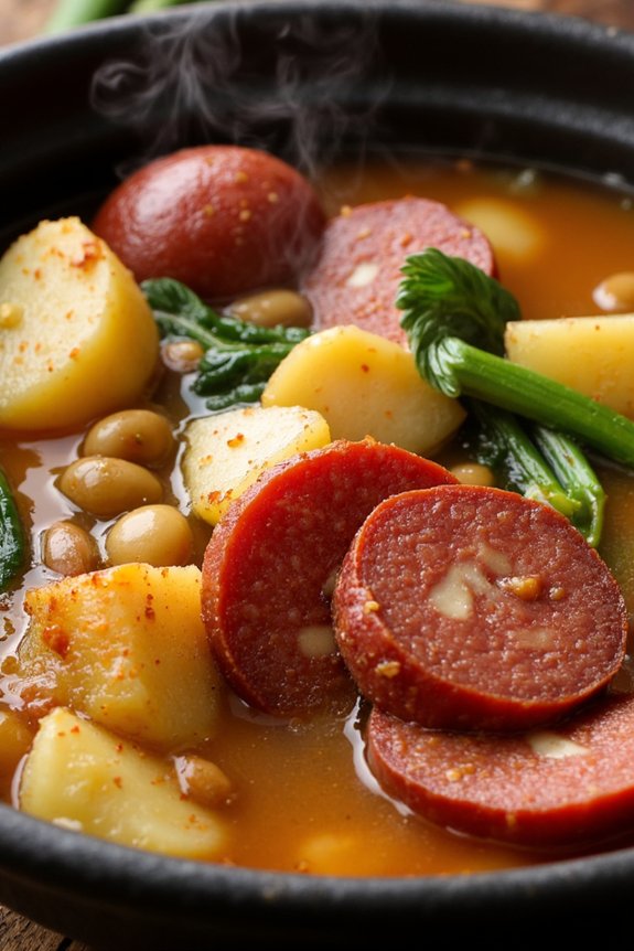 hearty spanish chorizo soup