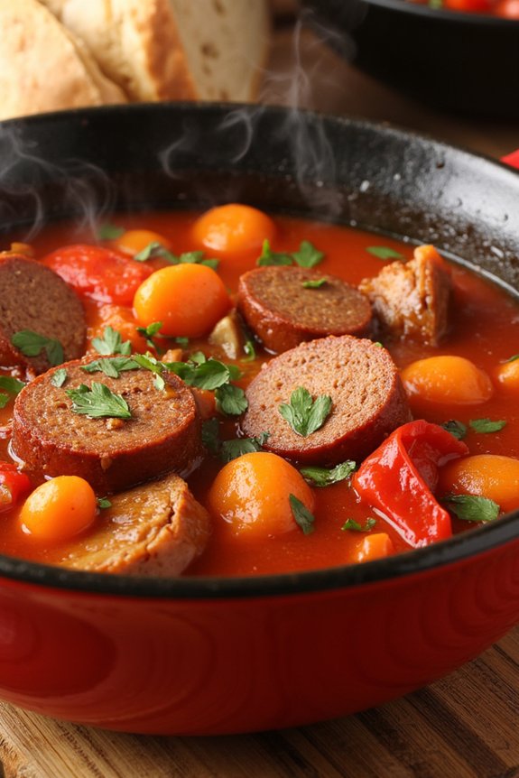 hearty spanish chorizo stew
