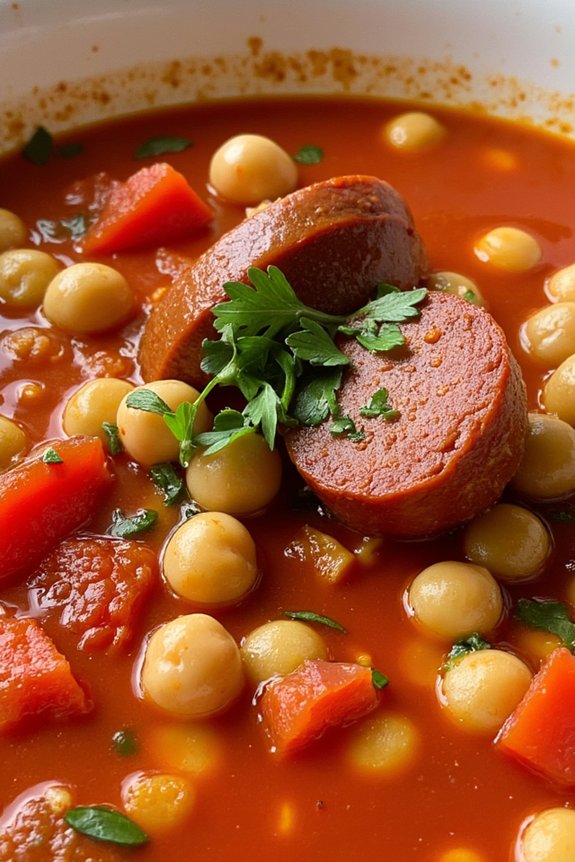 hearty spanish chorizo stew