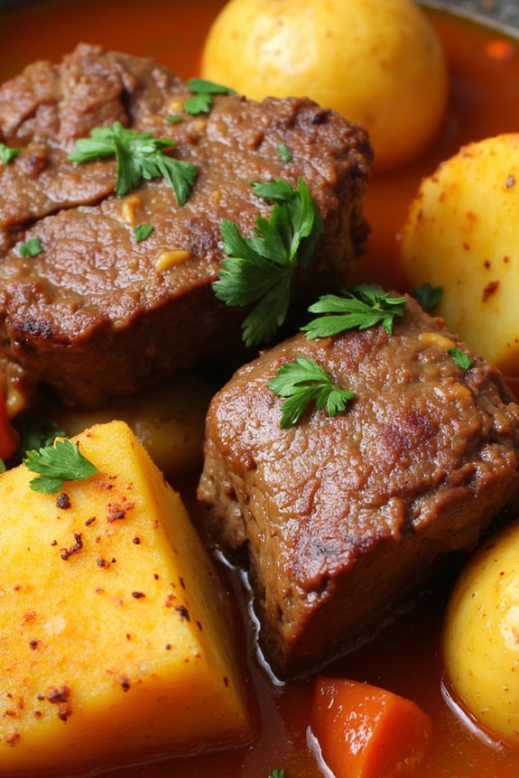 hearty spanish lamb stew