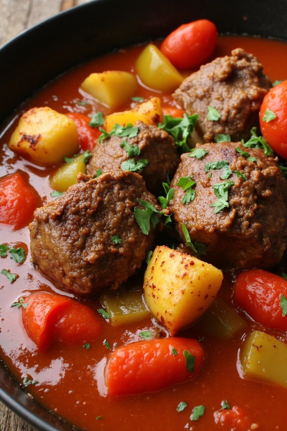 hearty spanish lamb stew
