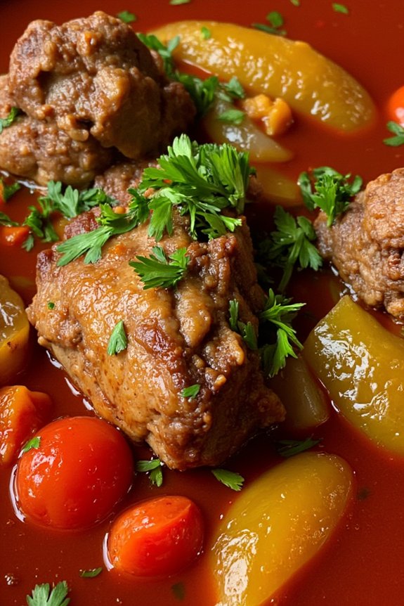 hearty spanish lamb stew