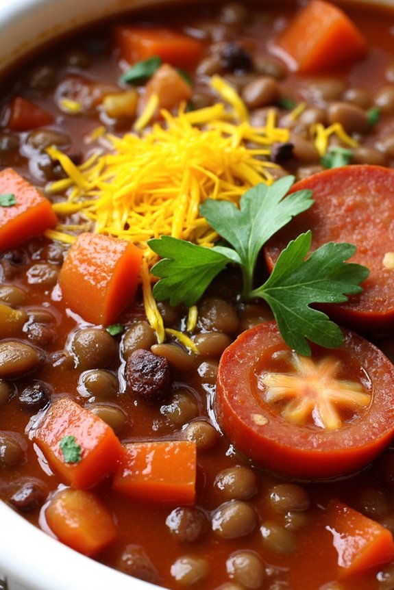 hearty spanish lentil soup