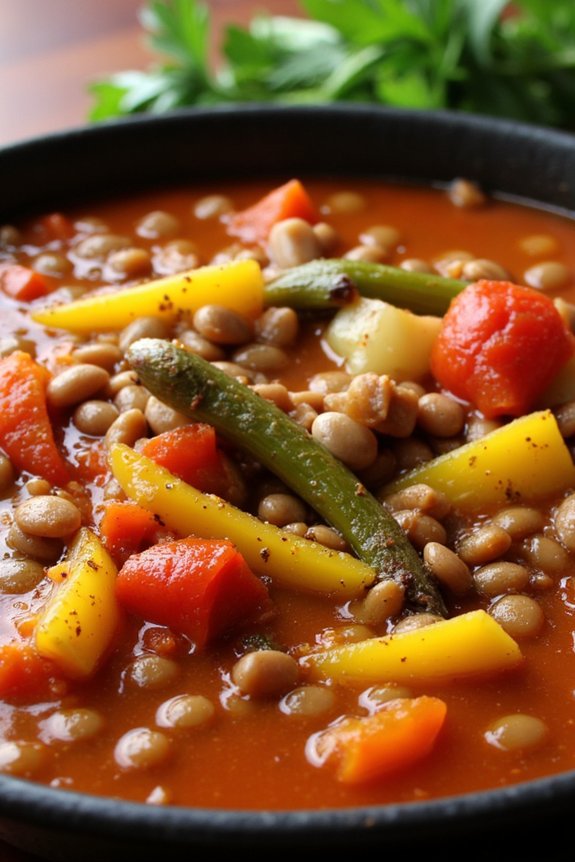 hearty spanish lentil stew