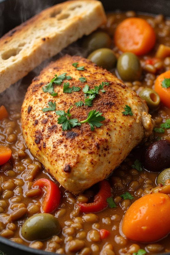 hearty spanish lentil stew