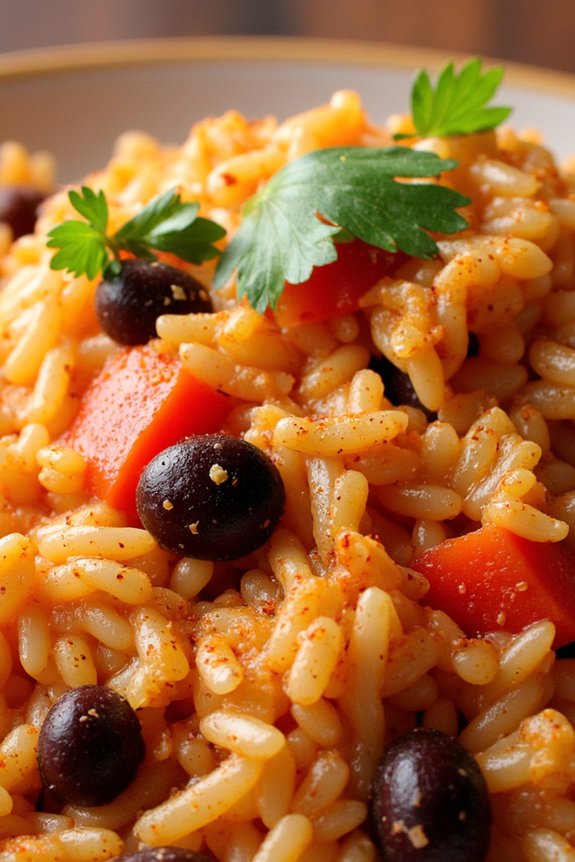 hearty spanish rice dish
