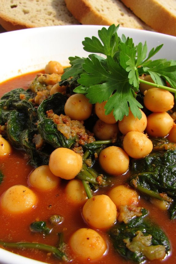 hearty spiced chickpea stew