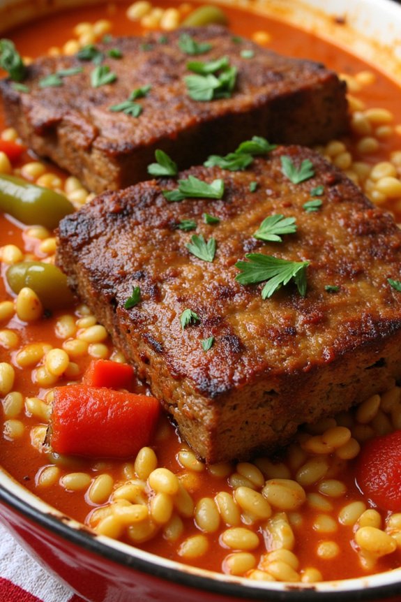 hominy and pork ribs casserole