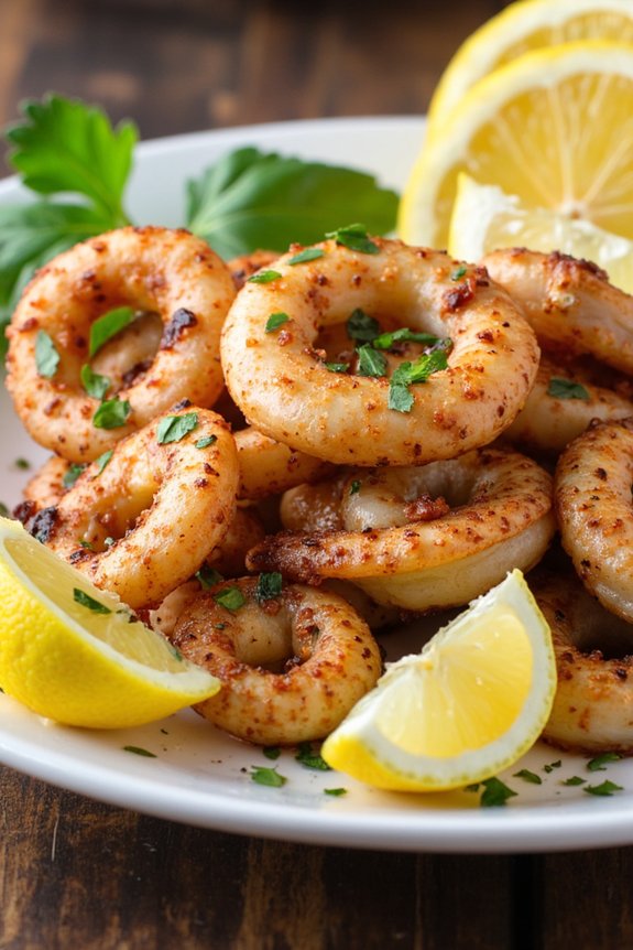 lemon herb calamari delight