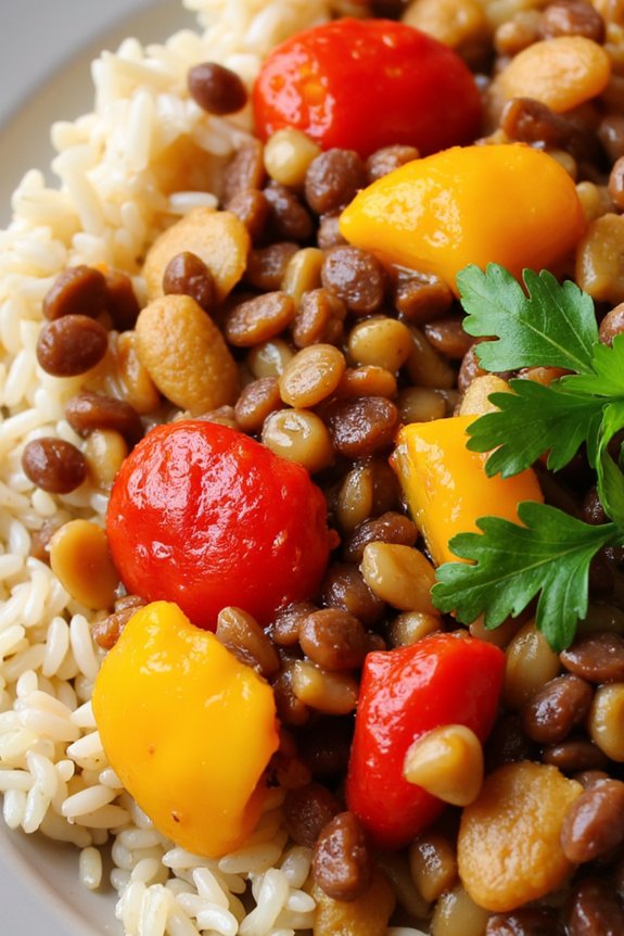 lentil and rice harmony