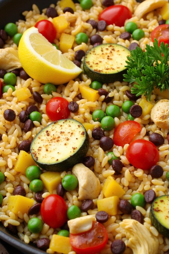 lentil vegetable paella recipe