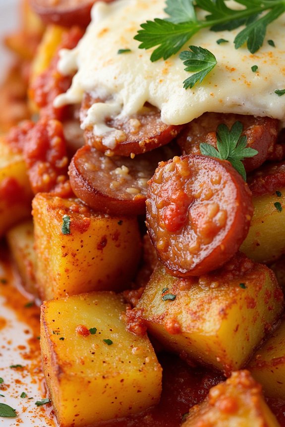 loaded spanish potato dish