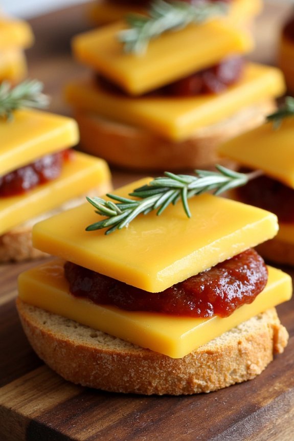 manchego cheese quince bites