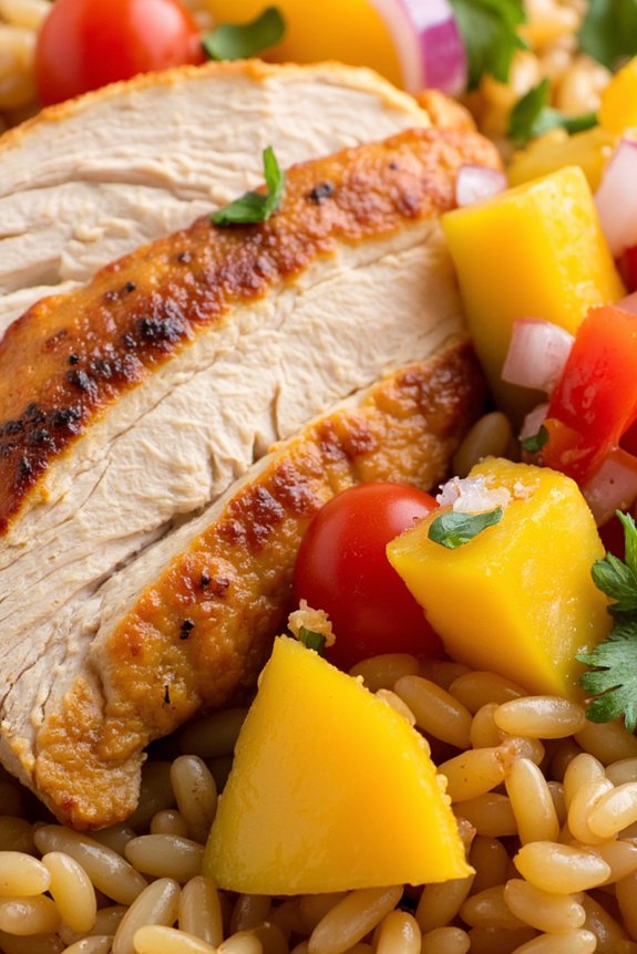 mango salsa chicken delight