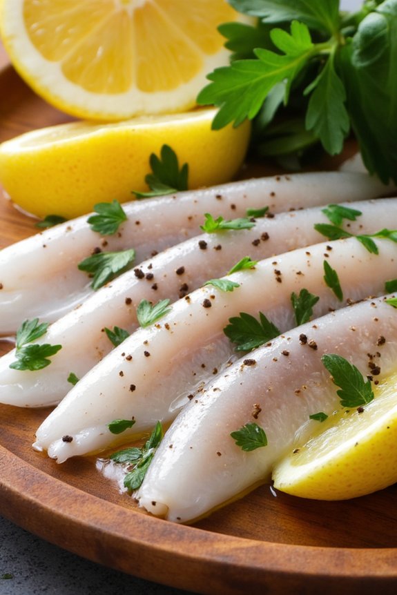 marinated anchovies with garlic