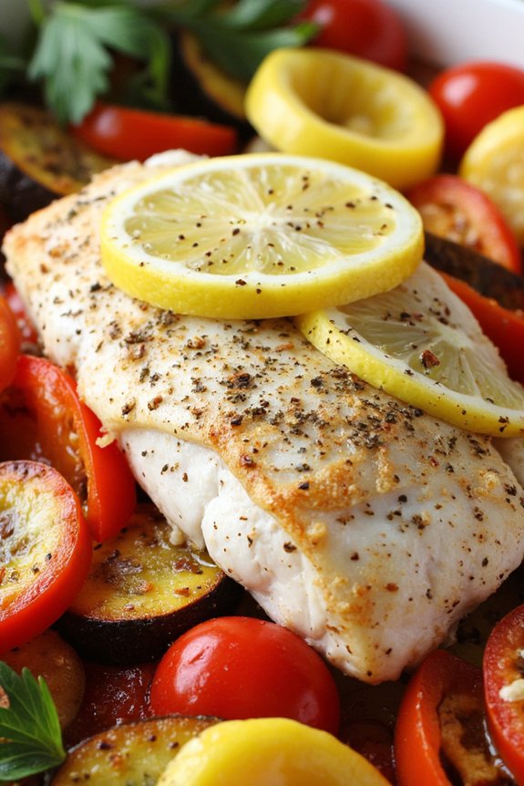 mediterranean baked fish delight