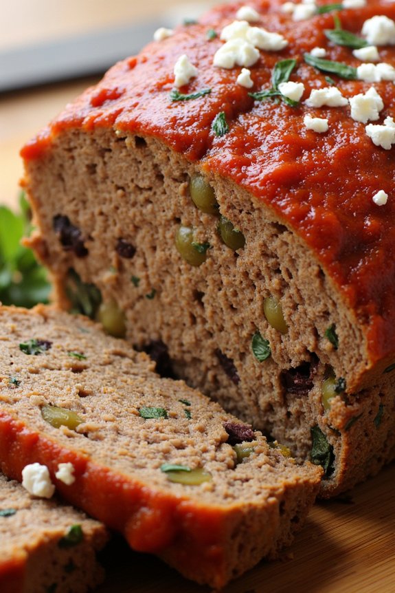 mediterranean meatloaf with olives