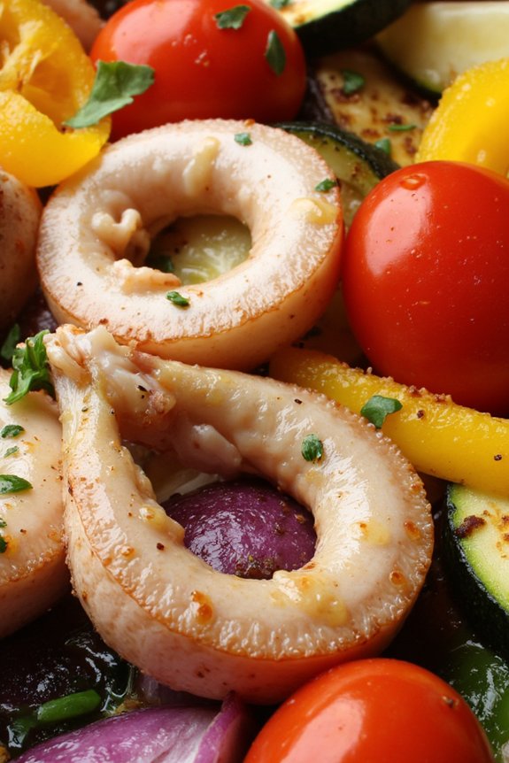 mediterranean roasted squid recipe
