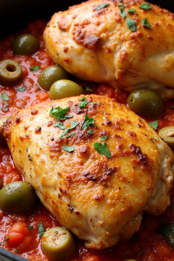 mediterranean tomato olive chicken