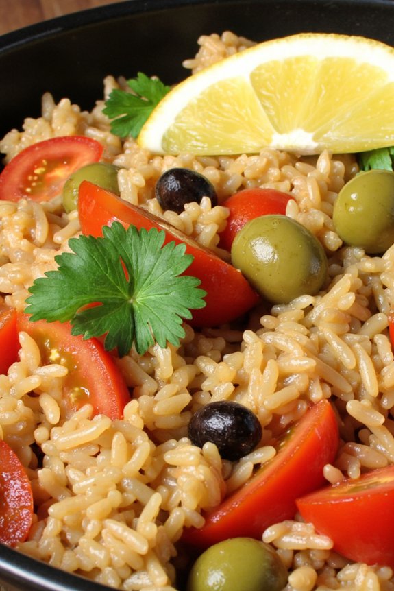 mediterranean tomato olive rice