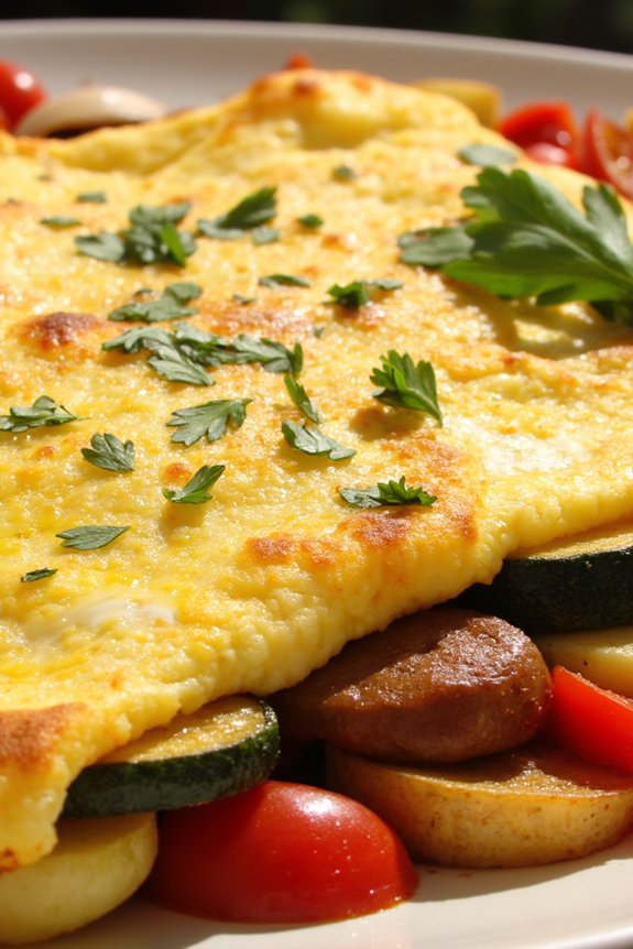 mediterranean vegetable omelette recipe