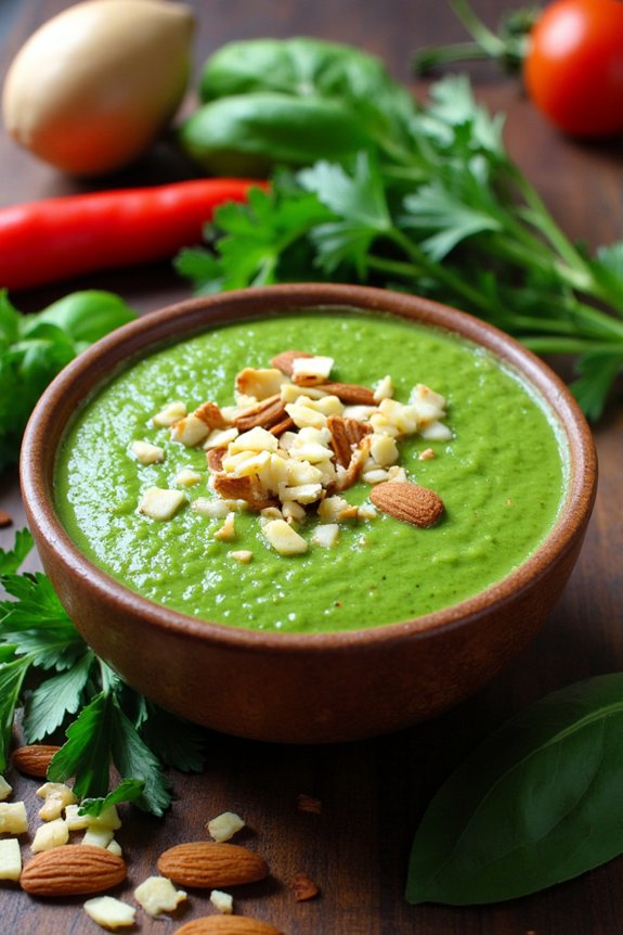 nutty herbaceous spanish sauce