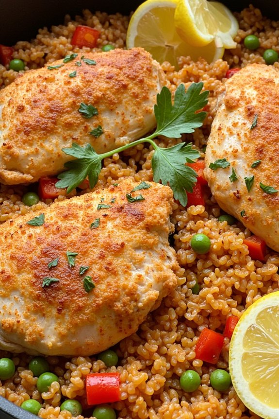 one pot chicken quinoa delight