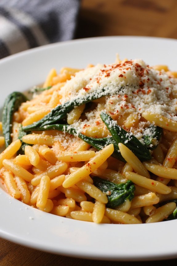 orzo spinach paprika nutritious