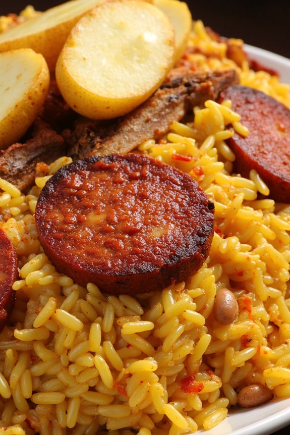 oven baked spanish rice dish