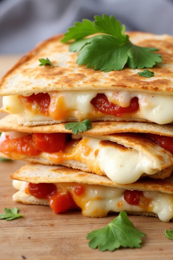 piquillo pepper goat cheese quesadilla