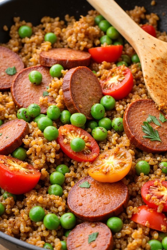 quinoa chorizo skillet recipe