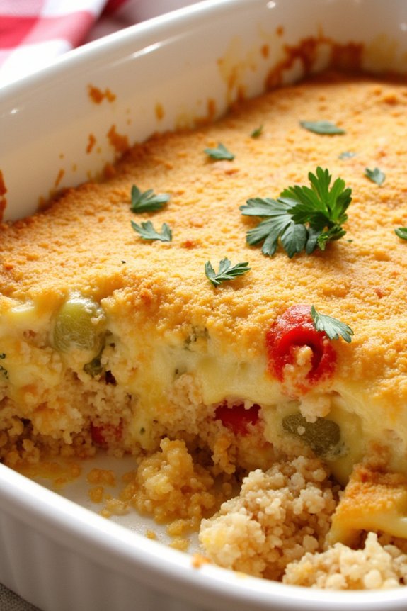 quinoa manchego cheese casserole
