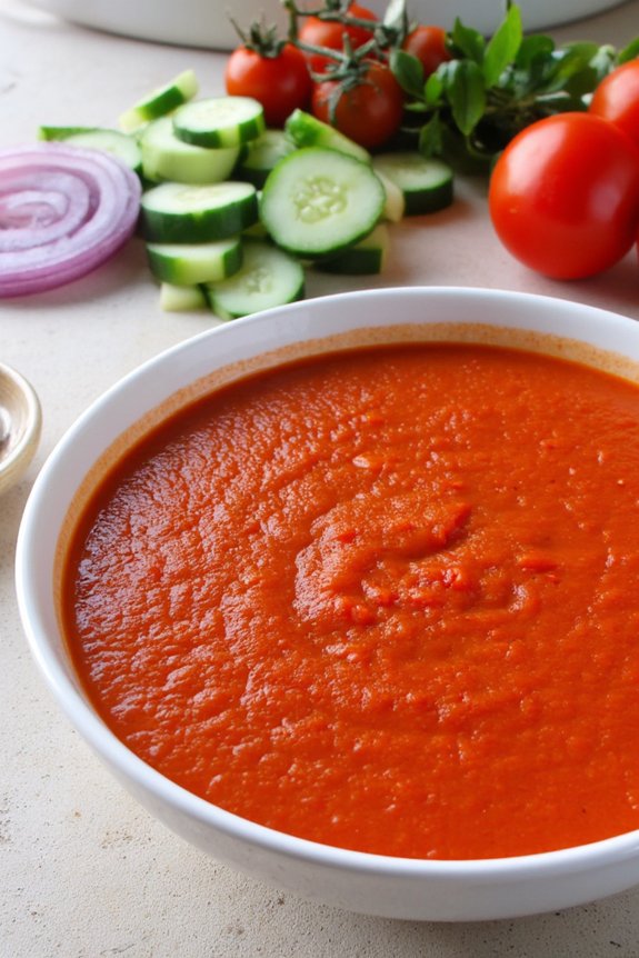 refreshing cold vegetable soup