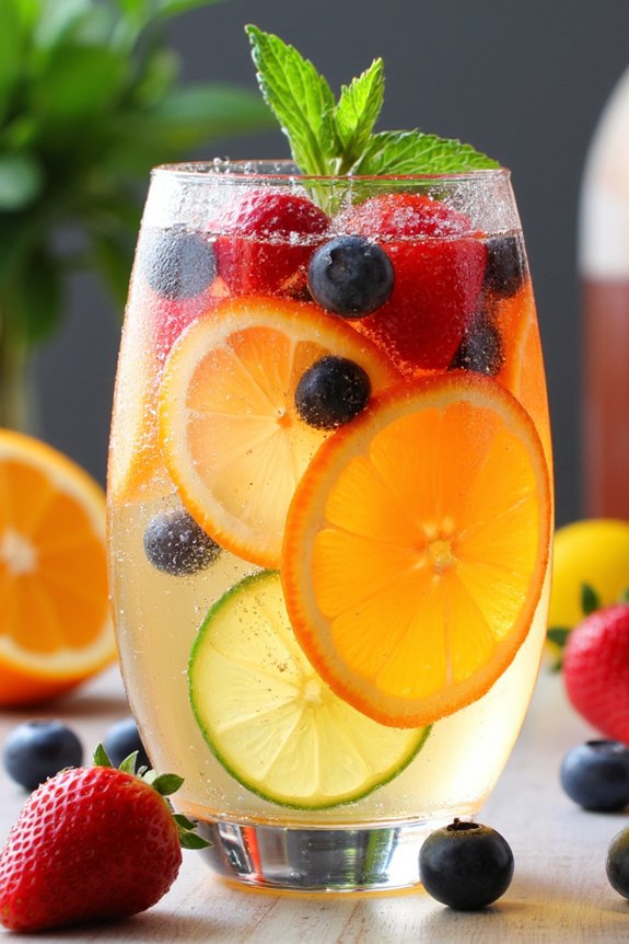 refreshing fruity white sangria