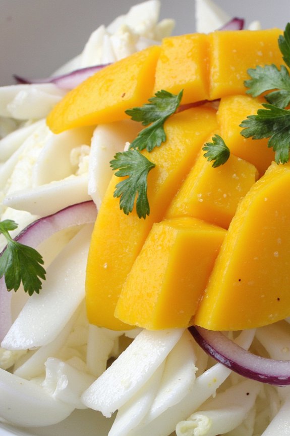 refreshing jicama mango salad