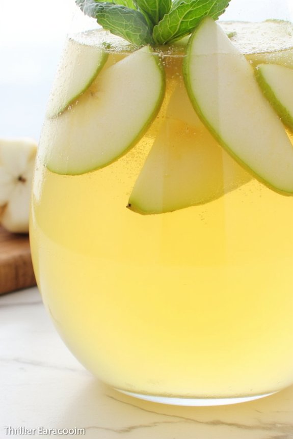 refreshing pear ginger sangria