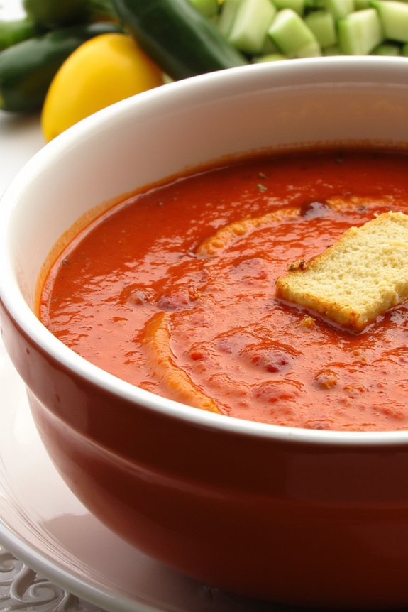 revitalizing cold vegetable soup