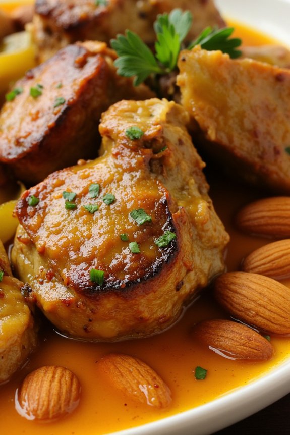 roasted goat with saffron