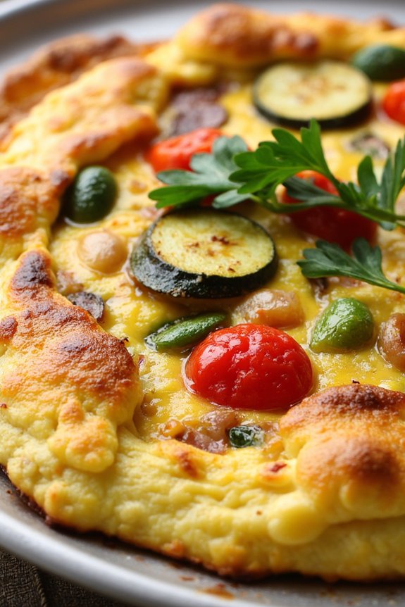 roasted vegetable spanish omelette
