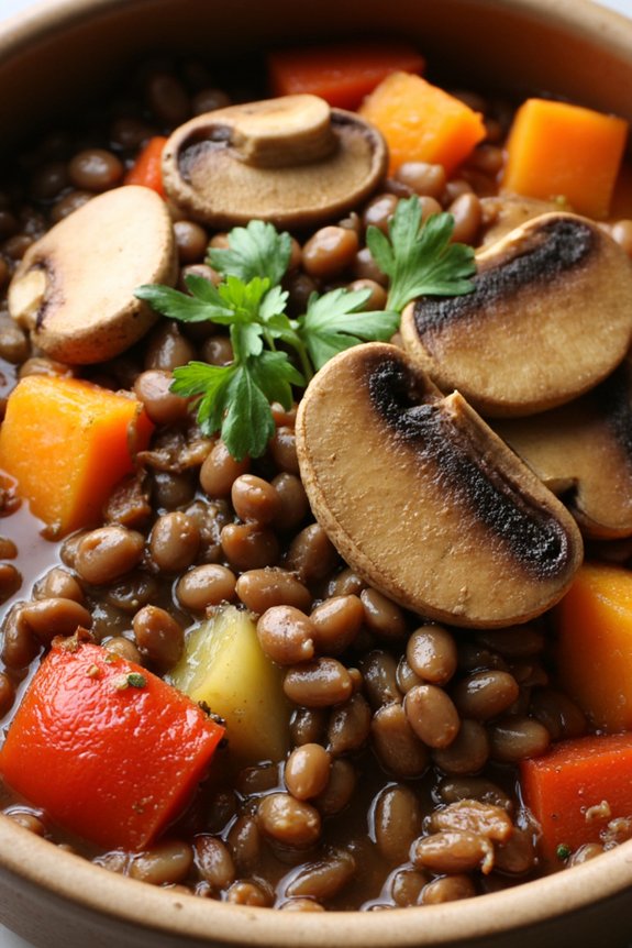 rustic spanish lentil stew
