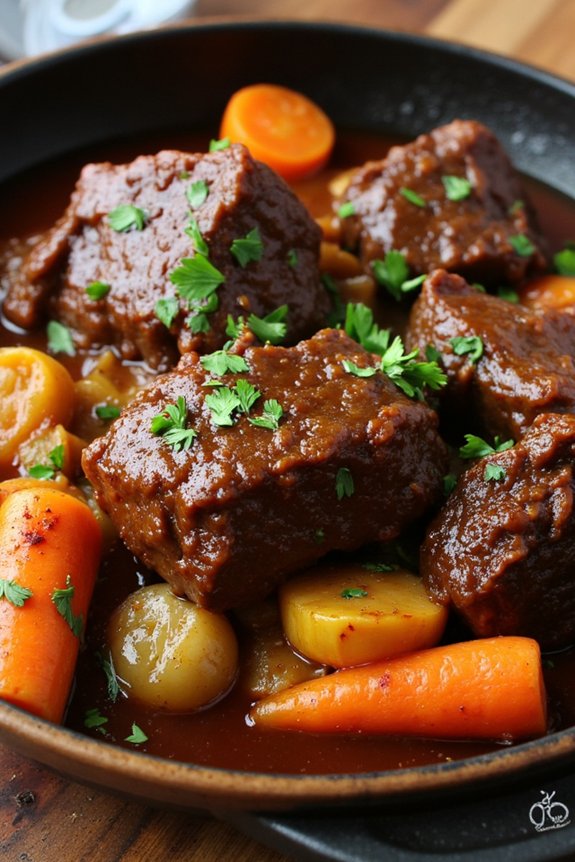 rustic spanish oxtail dish