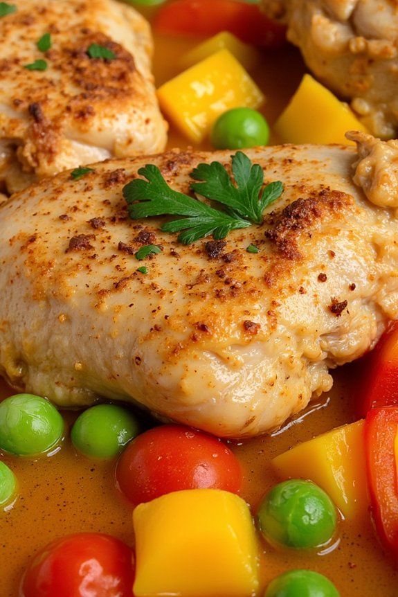 saffron infused aromatic chicken stew